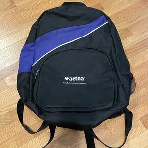 Deluxe Adjustable Backpack with Aetna logo